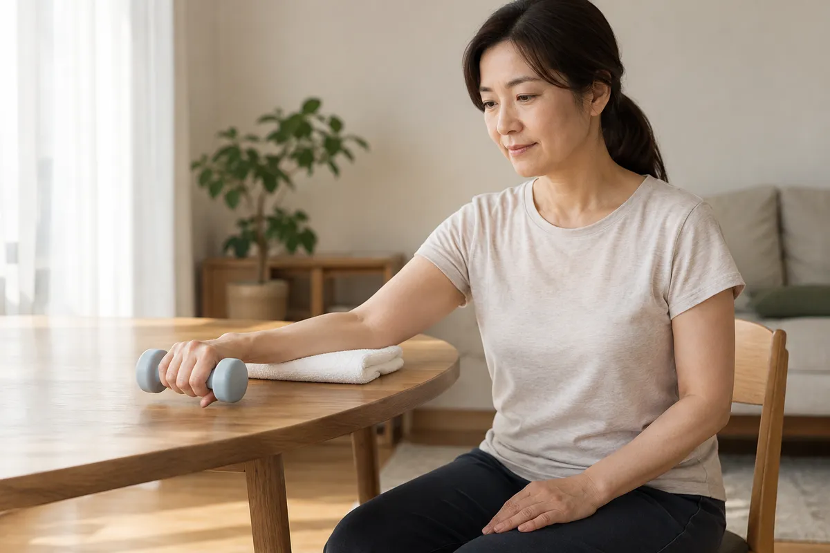 팔꿈치 통증의 점진적 부하 운동 단계